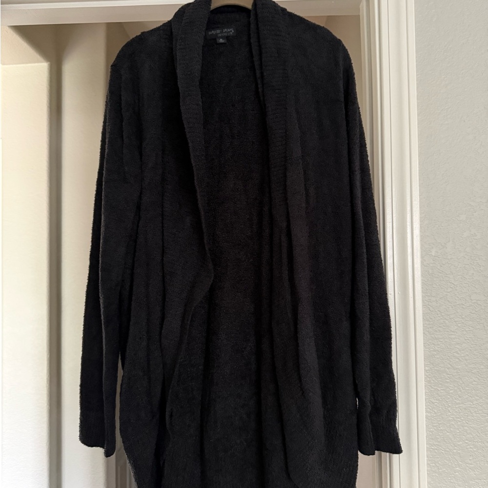 Barefoot Dreams Black Cozy Cardigan